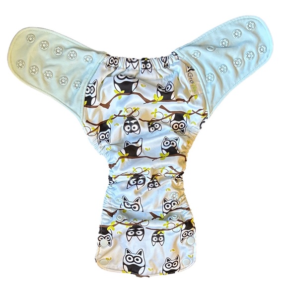 GroVia owl print Cloth Diaper one size - Picture 1 of 10